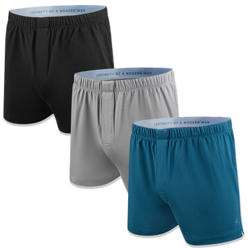 Mens's 3 Pack Underwear Boxer Shorts Made from Tencel™ Lyocel & Organic Cotton