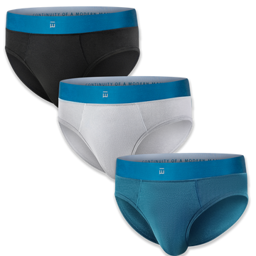 Men's 3 Pack Underwear Briefs Made From Tencel™ Lyocel & Organic Cotton