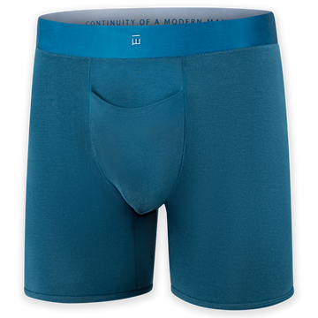Men's Blue Underwear Boxer Briefs Made From Tencel™ Lyocel & Organic Cotton