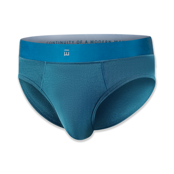 Men's Blue Underwear Briefs Made From Tencel™ Lyocel & Organic Cotton