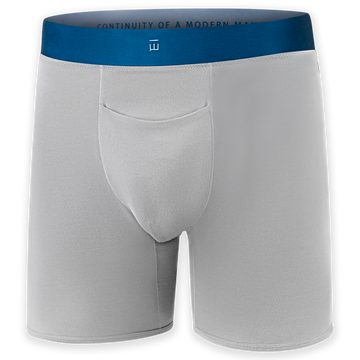 Men's Grey Underwear Boxer Briefs Made From Tencel™ Lyocel & Organic Cotton