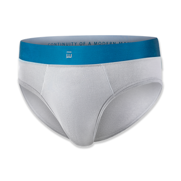 Men's Grey Underwear Briefs Made From Tencel™ Lyocel & Organic Cotton