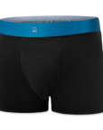 Mens's Black Underwear Trunks V2 Made from Tencel™ Lyocel & Organic Cotton