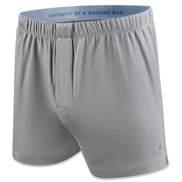 Mens's Grey Underwear Boxer Shorts Made from Tencel™ Lyocel & Organic Cotton