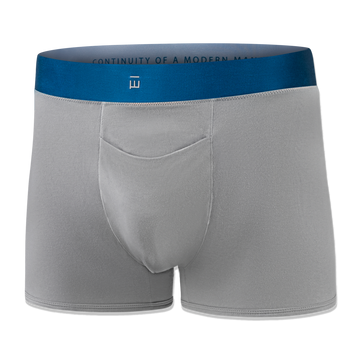 Men's Grey Underwear Trunks V2 Made From Tencel™ Lyocel & Organic Cotton