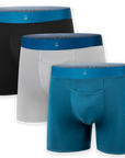 Men's 3 Pack Underwear Trunks Made From Tencel™ Lyocel & Organic Cotton