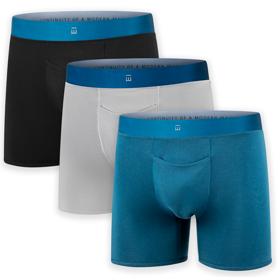 Men's 3 Pack Underwear Trunks Made From Tencel™ Lyocel & Organic Cotton