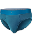 Men's Blue Underwear Briefs Made From Tencel™ Lyocel & Organic Cotton