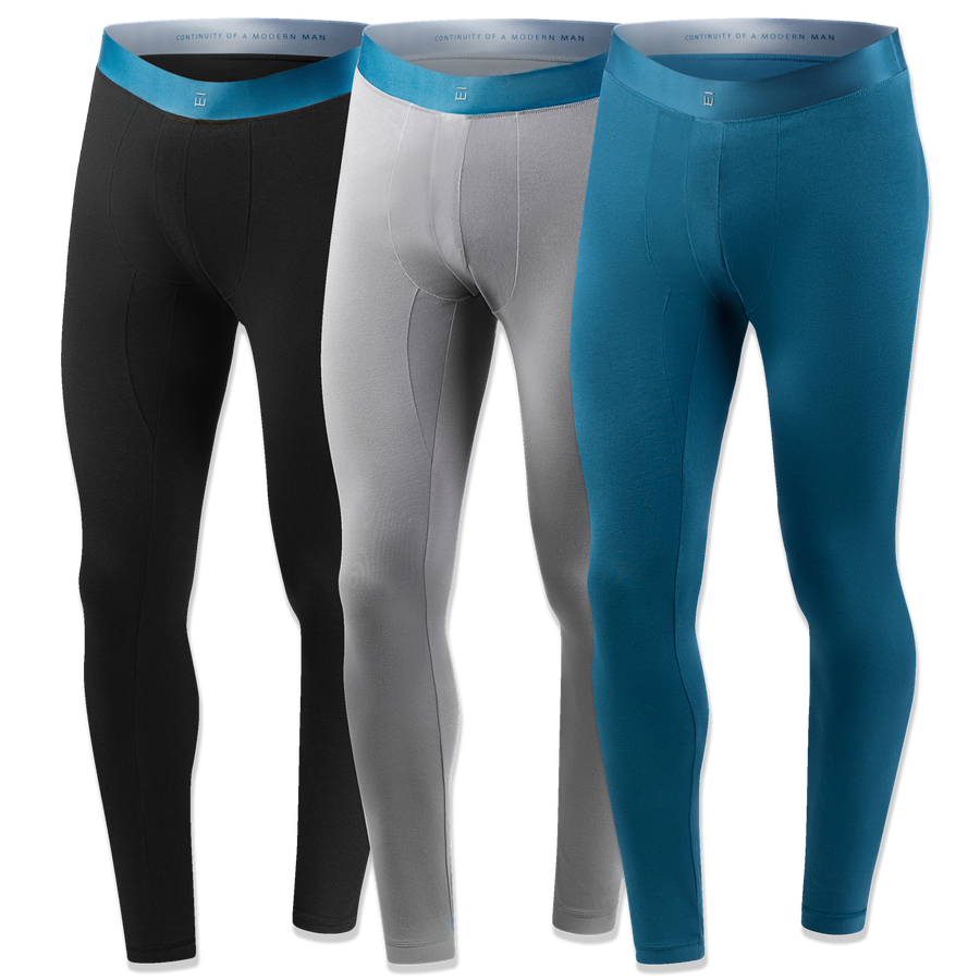 Bomens 3 Pack Long Johns Undergarment Made from Tencel™ Lyocel & Organic Cotton