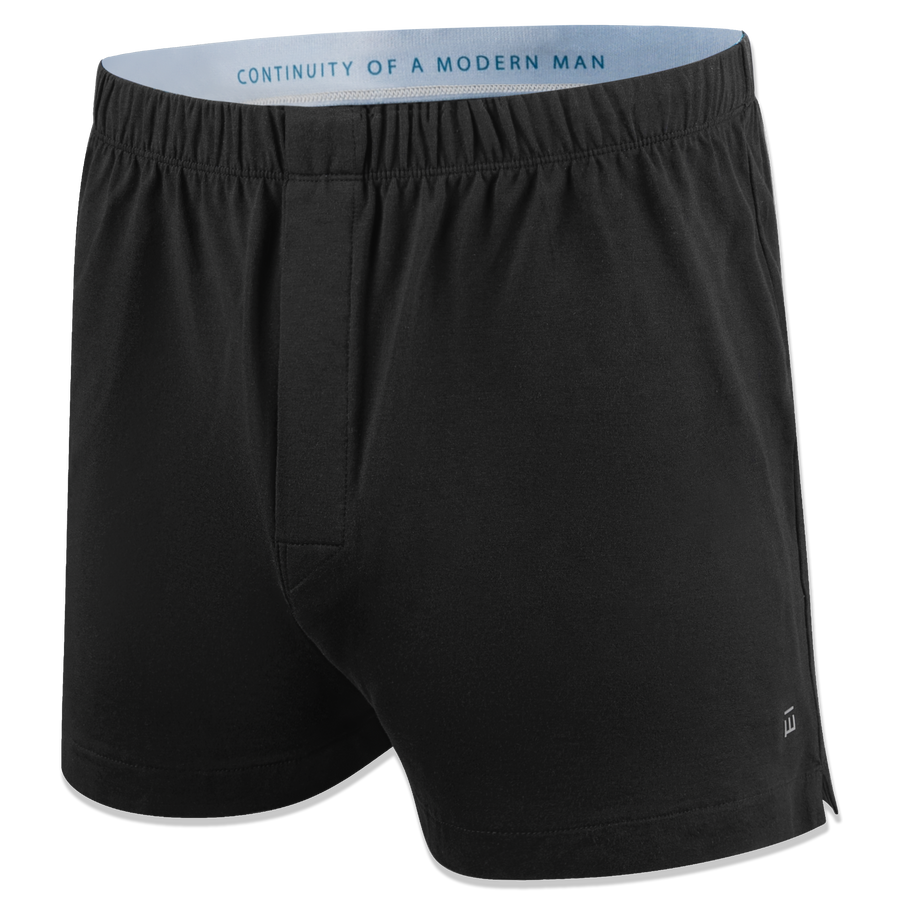 Men's Black Underwear Boxer Shorts Made from Tencel™ Lyocel & Organic Cotton