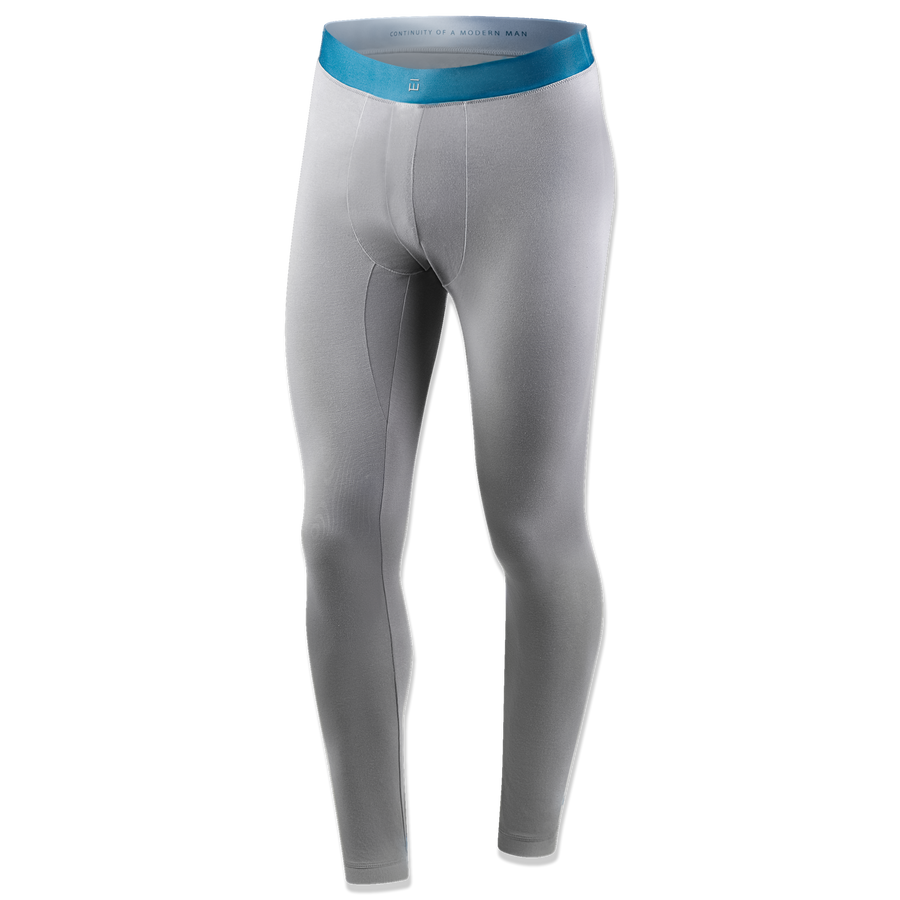 Men's Grey Long Johns Undergarment Made from Tencel™ Lyocel & Organic Cotton